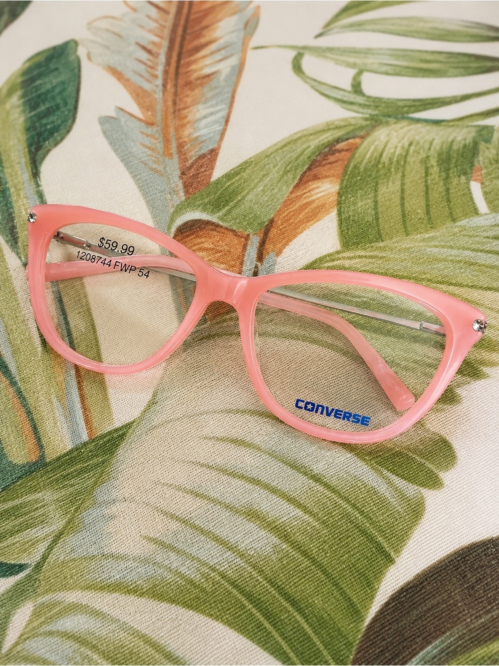 Converse Retro Pink Cat-Eye Eyeglass Frames - Picture 6 of 6